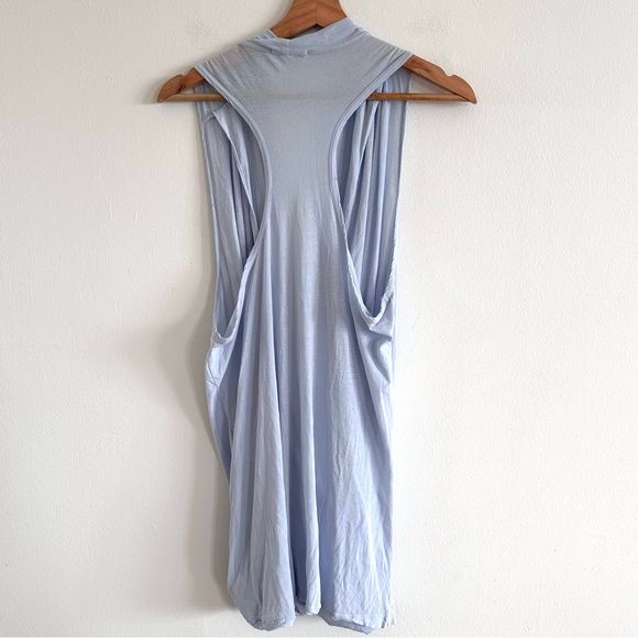 Standard James Perse Drape Front tissue powder dusty blue tank size XL - Picture 4 of 6